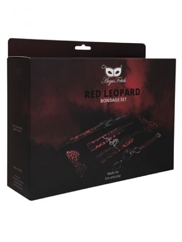 5 pieces leopard bondage set na Arena.pl