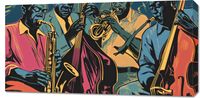 Obraz 100x50cm Jazzmani w Gazie
