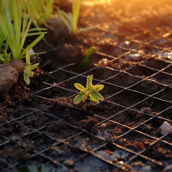 SIATKA NA KRETY 2x100m 40g/m2 POD TRAWNIK PRZECIW KRETOM NORNICE 100x KOŁKI zdjęcie 6