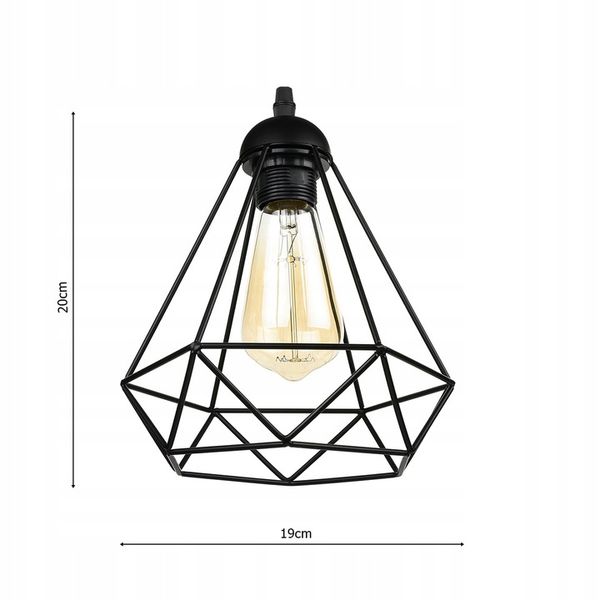 LAMPA SUFITOWA WISZĄCA W STYLU LOFT E27 zdjęcie 3