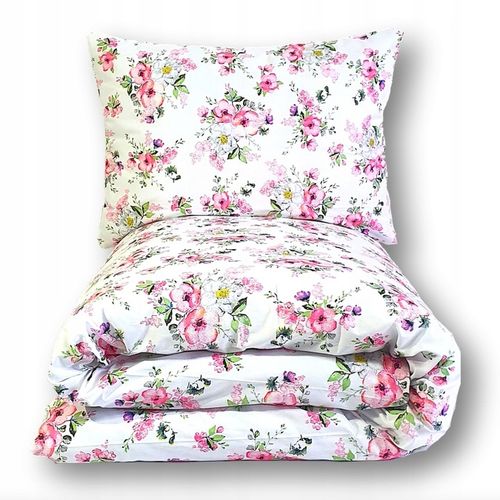 Komplet Pościeli 160x200 cm Bawełniany w Kwiaty Polska 100% Bawełna wz124 na Arena.pl