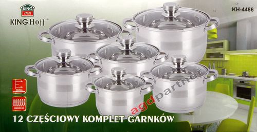 GARNKI KINGHOFF MEGA JUMBO 12 ELE [KH-4486] na Arena.pl