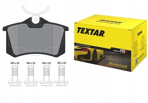 TEXTAR KLOCKI HAMULCOWE TYŁ AUDI A3 8P 2003-2013 na Arena.pl