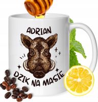 Kubek Dla Adriana Kolegi Przyjaciela Męża Z Nadrukiem Prezent Biały 330Ml
