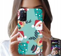 ETUI DO OPPO A52 - MIKOŁAJ, RENIFER BAŁWAN ŚWIĄTECZNE WZORY