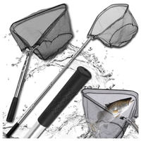 podbierak wędkarski na ryby 2,5 m teleskopowy mocny metalowy składany kosz