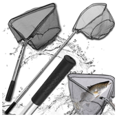 podbierak wędkarski na ryby 2,5 m teleskopowy mocny metalowy składany kosz