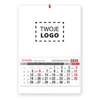 KALENDARZ ŚCIENNY 2026 z LOGO na PREZENT biznesowy dla firm