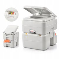 TOALETA PRZENOŚNA TURYSTYCZNA CAMPINGOWA METEOR WC 20l wskaźnik