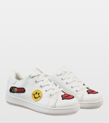 Białe trampki stęple 80065-B 40 na Arena.pl