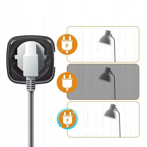 PROGRAMATOR CZASOWY GNIAZDKO GNIAZDO WiFi SMART TUYA WATOMIERZ 16A CZARNY na Arena.pl