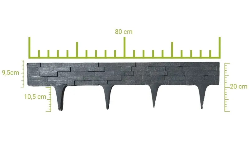 Palisada Stone 80 cm antracytowa zdjęcie 3