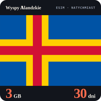 Karta eSIM Internet Wyspy Alandzkie 3 GB na 30 dni - bez rejestracji