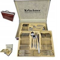 KOMPLET SZTUCÓW 12 OSÓB WALIZKA ZESTAW 72EL PREMIUM POŁYSK