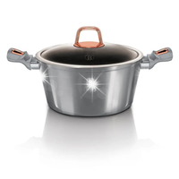 GARNEK Z POKRYWKĄ TRADYCYJNY 2,5L GRANITOWY 20cm INDUKCJA GAZ