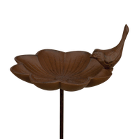 Karmnik dla ptaków żeliwny na nóżce Poidełko