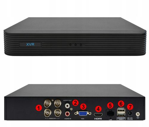 ZESTAW DO MONITORINGU DOMU 4 KAMERY ZEWNĘTRZNE ANALOG 5Mpx DVS POLSKA na Arena.pl