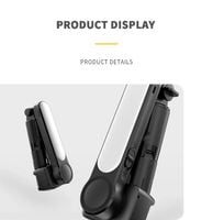 L09 stabilizator Gimbal z wypełnieniem światła Bluetooth teleskopowy Selfie Stick nagrywanie wideo statyw do telefonu Smartphone IOS Android