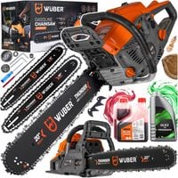 PIŁA SPALINOWA PILARKA DO DREWNA ŁAŃCUCHOWA 5,7KM +2 PROWAD +OLEJ +2x