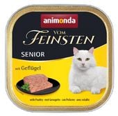 Karma z drobiem Animonda Senior, łatwa do przeżucia dla starszego kota 100g