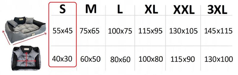Legowisko dla psa kojec KINGDOG 55x45 cm wodoodporne jasnoszare zdjęcie 16