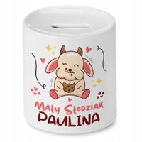 Skarbonka 330 Ml Dla Pauliny Córki Dziecka Z Nadrukiem Ze Zdjęciem