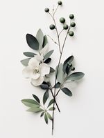 Plakat 15x20cm Papierowy Kwiat