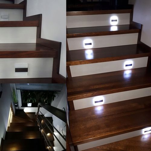 Oświetlenie schodowe oprawa lampka schodowa LED 230V Q30 BIAŁA na Arena.pl