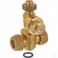 Uchwyt Dyszy Podwójny Mosiądz 1/4" AG 7561710A