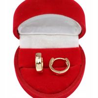 Złote KOLCZYKI ze stali chirurgicznej 316L K172