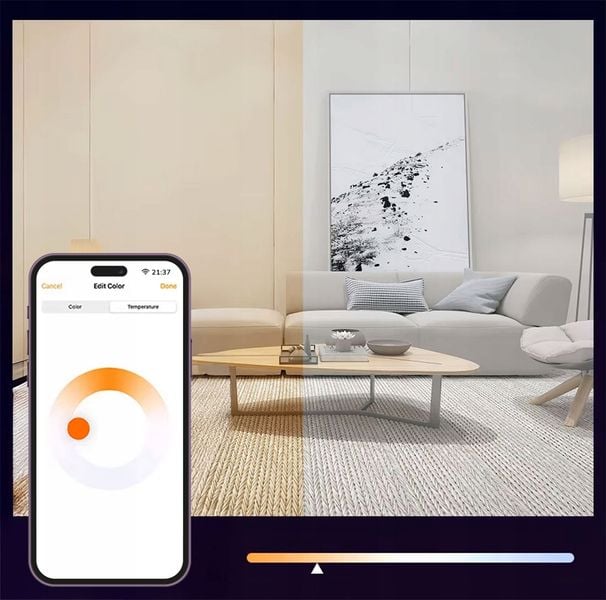 Inteligentna Żarówka LED E27 Matter WiFi HomeKit Google Home Alexa zdjęcie 8