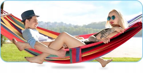 HAMAK OGRODOWY 2 OSOBOWY HUŚTAWKA XXL MOCNY WZMOCNIONY PAŁĄK DUŻY + TORBA na Arena.pl