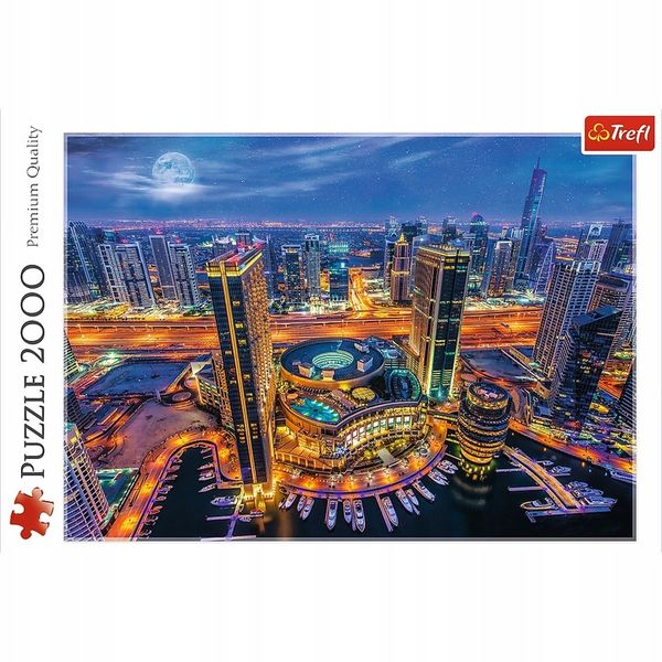 Puzzle 2000el. Światła Dubaju zdjęcie 2