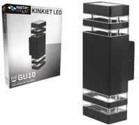 Kinkiet ścienny LED Na elewację Lampa ogrodowa 2x GU10 Zewnętrzny