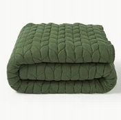 Narzuta flanelowa zielona wymiary: 180 x 250 cm