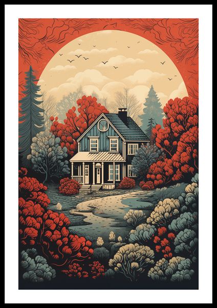 Plakat 40x60cm Idylla Rustykalna zdjęcie 3