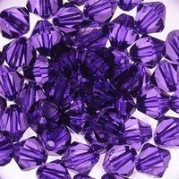KRYSZTAŁKI DIAMENT KORALIKI DO BRANSOLETEK DO BIŻUTERI FIOLETOWE 10MM 20SZT