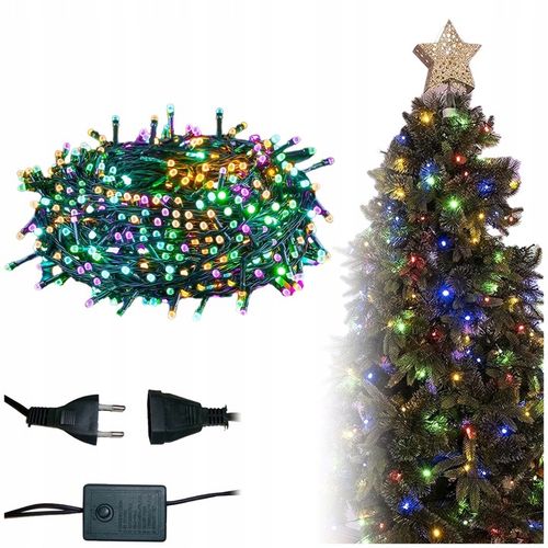 LAMPKI CHOINKOWE ŚWIATEŁKA 300LED WIELOKOLOROWE WEWNĘTRZNE ZEWNĘTRZNE na Arena.pl