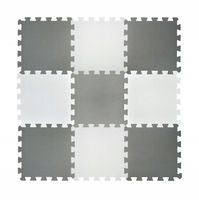 DUŻA MATA PIANKOWA 100x100 GRUBA PUZZLE PIANKA EVA DYWAN KONTRASTOWE