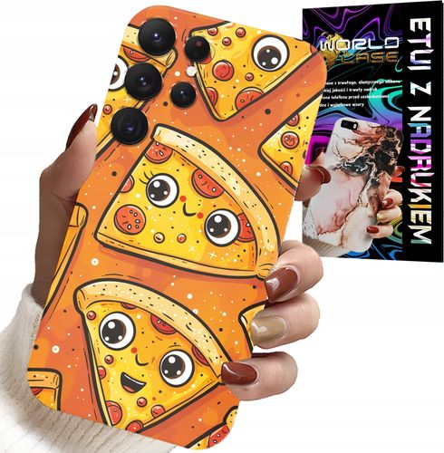ETUI DO SAMSUNG GALAXY S22 Ultra - SŁODKIE UŚMIECHNIĘTE PIZZE CASE + FOLIA na Arena.pl