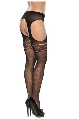 Rajstopy z Otworami Zdobione Sercami Roxana 6654 L/XL na Arena.pl