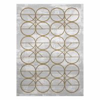 RUG/LU/ESTEMA/CIRCLES/CREAM+GOLD/160x220