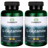 2x SWANSON L-Glutamina 500 mg 100 kaps.