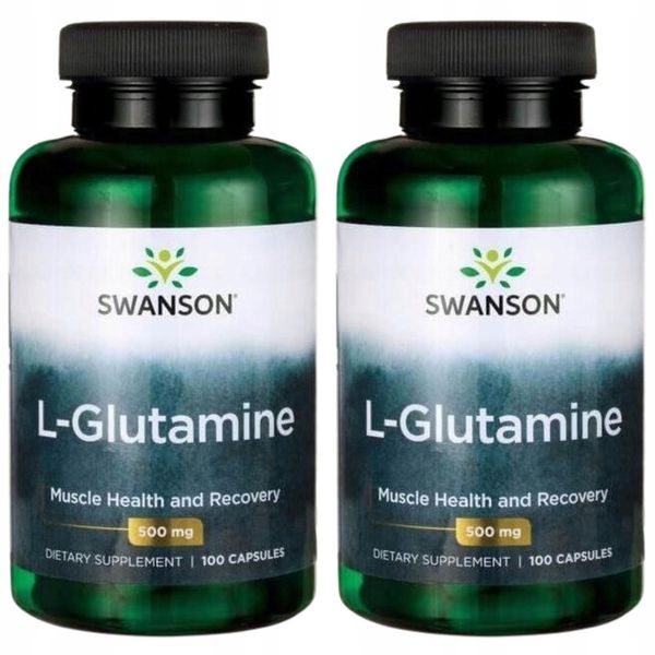 2x SWANSON L-Glutamina 500 mg 100 kaps. zdjęcie 1