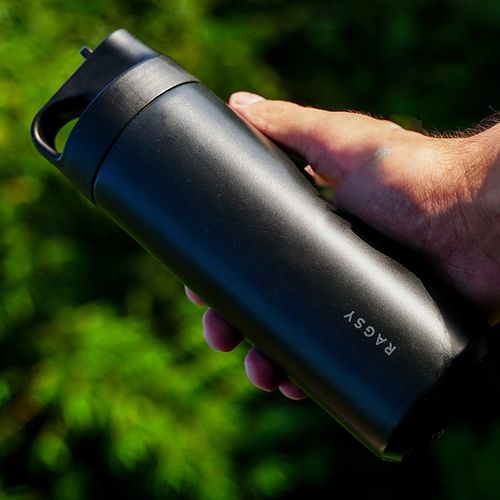 Kubek Termiczny ze słomką i ustnikiem ADV 500 ml BPA FREE - Sand/Piaskowy na Arena.pl