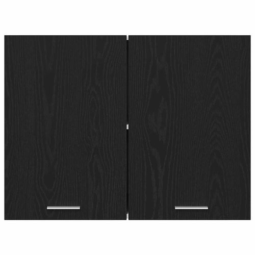 Szafka wisząca z półką z drzwiami Czarny dąb 80 x 31 x 60 cm na Arena.pl