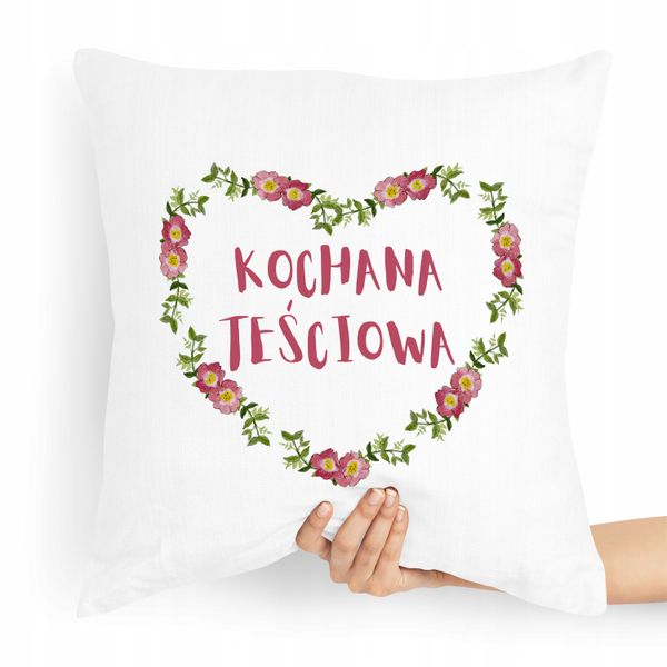 Poduszka Dla Teściowej Kochana Teściowa Prezent Z Nadrukiem Ze Zdjęciem zdjęcie 1