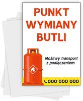 Ulotki A4 reklamowe firmowe 1000 szt różne wzory PUNKT WYMIANY BUTLI