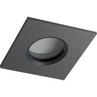 Kwadratowa lampa wpuszczana Ika AZ4231 IP65 na balkon szara