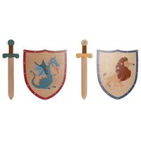 Miecz zabawka Home ESPRIT 28 x 0,5 x 33,5 cm (2 Sztuk)